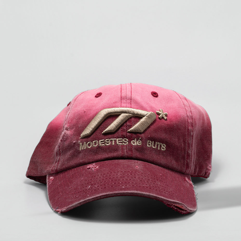 Oxblood Distressed Hat