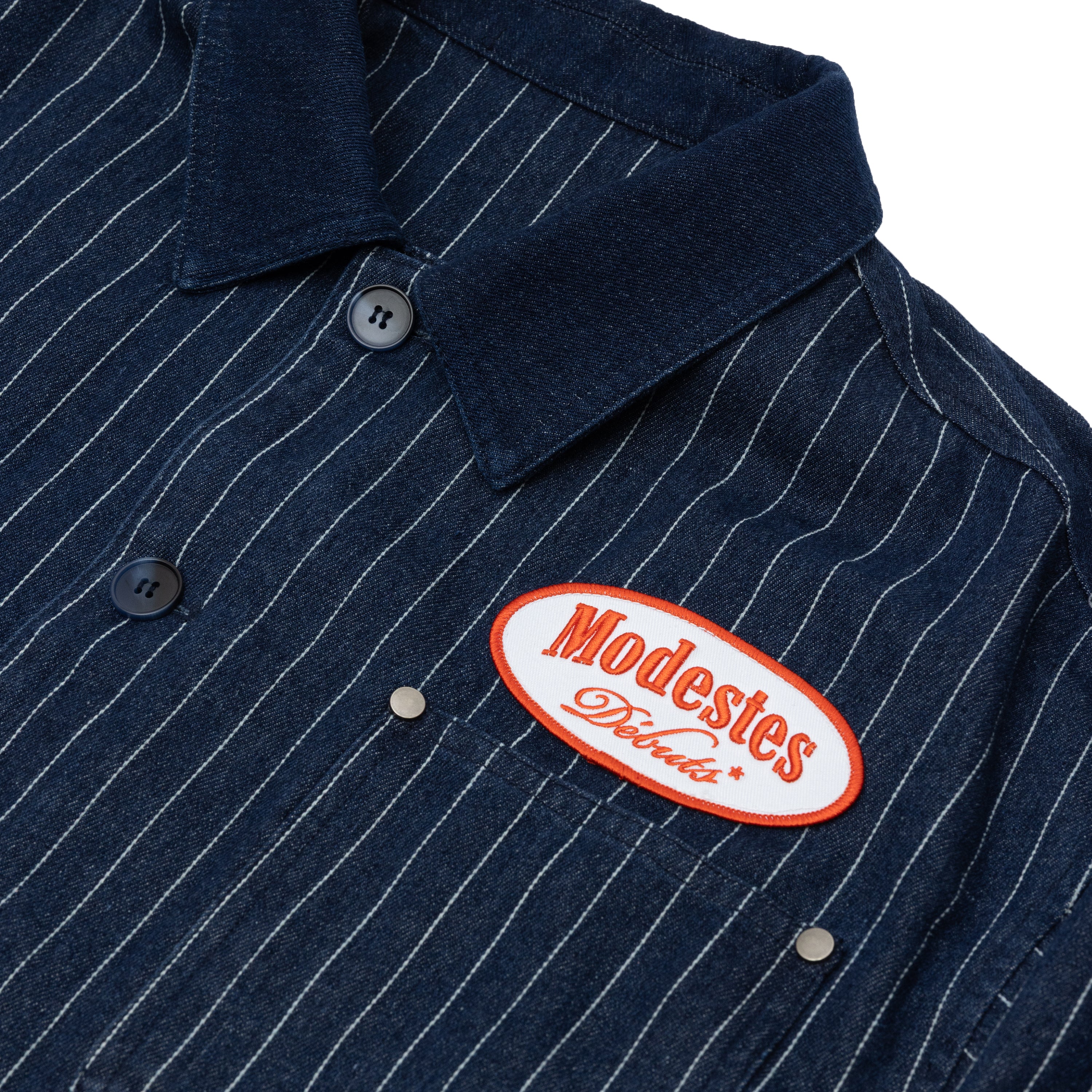 Japanese Pinstripe Twill Denim Jacket