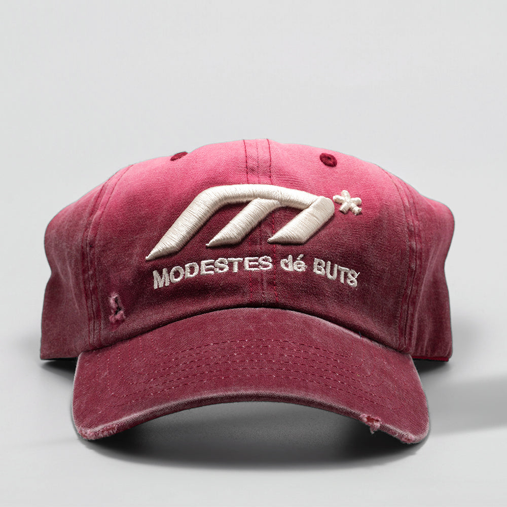 Oxblood Distressed Hat