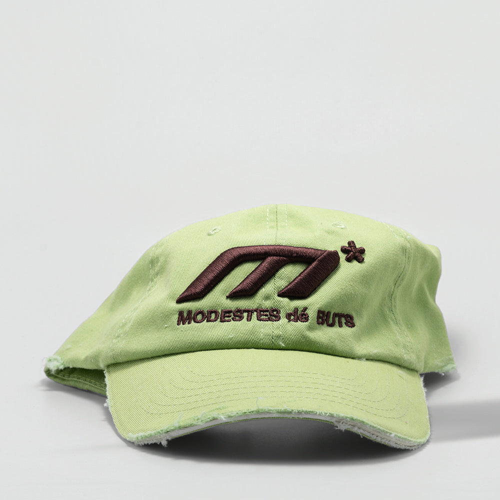 Sage-Lime Distressed Hat