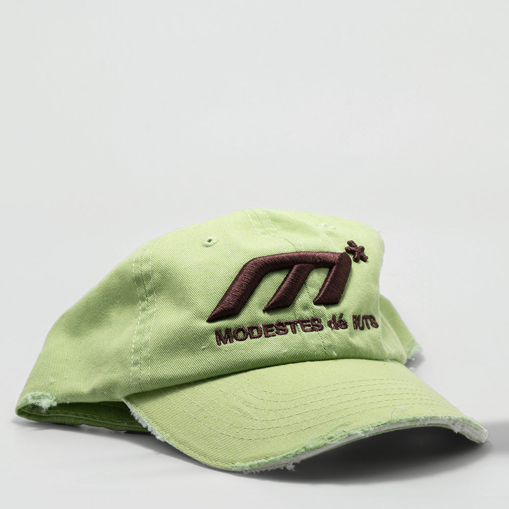Sage-Lime Distressed Hat