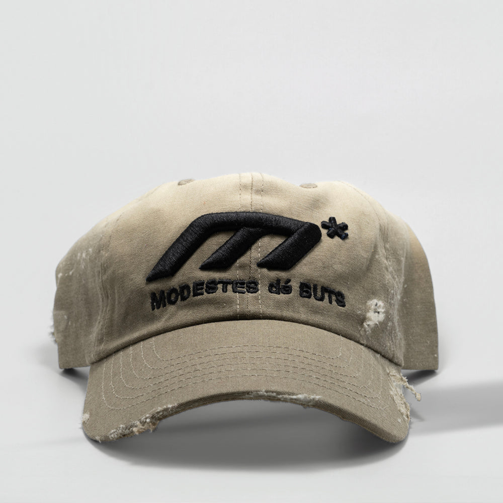 Stone Khaki Distressed Hat