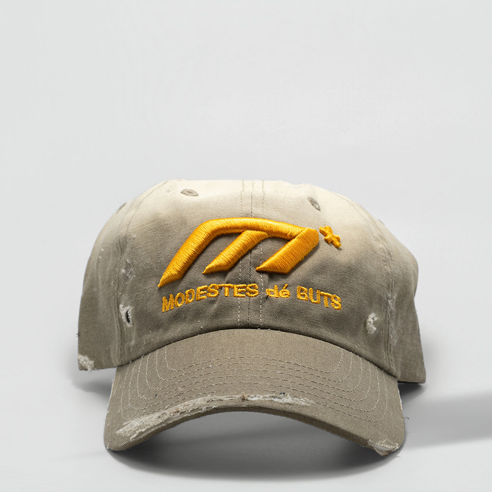 Stone Khaki Distressed Hat
