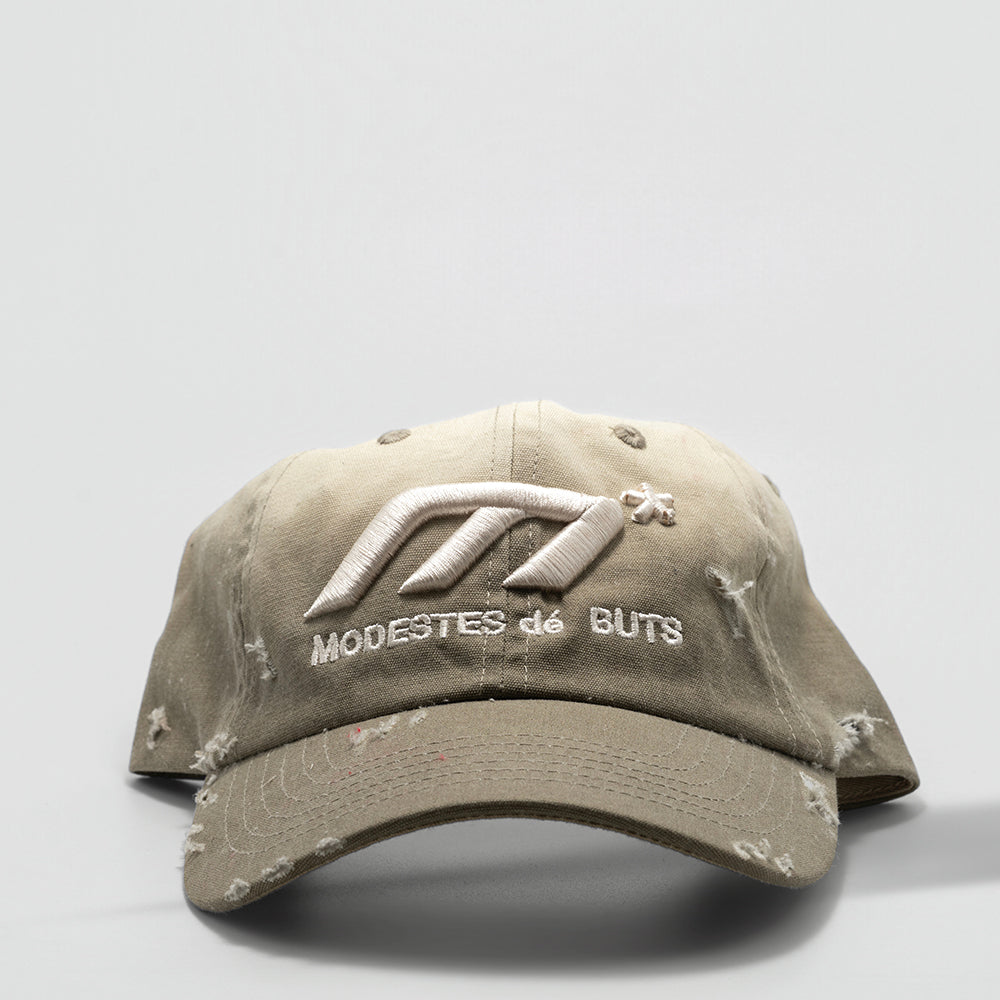 Stone Khaki Distressed Hat
